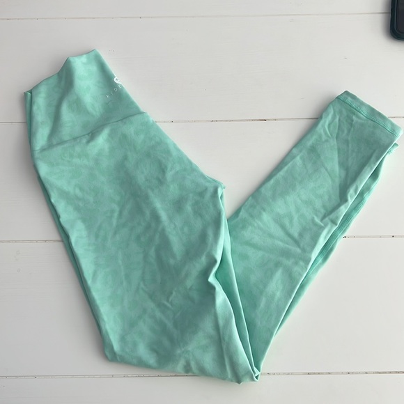 Ryderwear green leopard print leggings - Picture 1 of 2